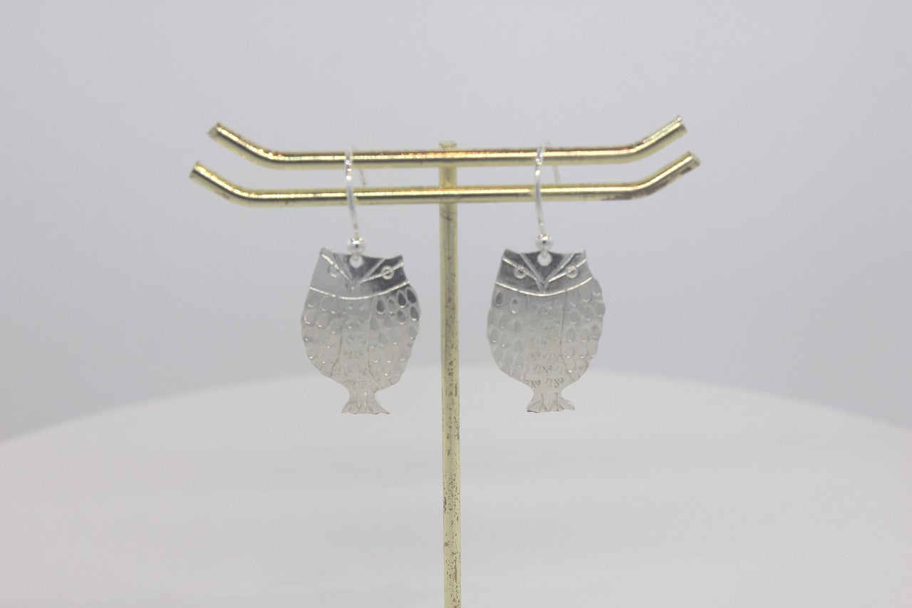房指輪チャームピアス〈梟〉(Fusa Ring Earrings – Owl)